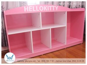 Kệ đồ chơi Hello Kitty màu hồng